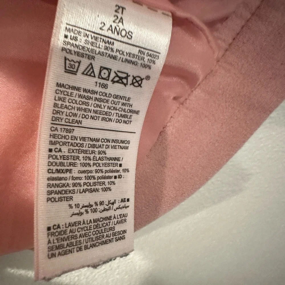 Old Navy Toddler Girls Pink Faux Suede Moto‎ Jacket, 2T